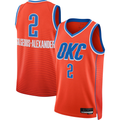 tocy OC.Thunder #2 Shai Gilgeous-Alexander Orange Swingman Stitched Jerseys - Statement Edition