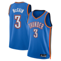 tocy OC.Thunder #3 Jared McCain Blue Swingman Stitched Jerseys- Icon Edition