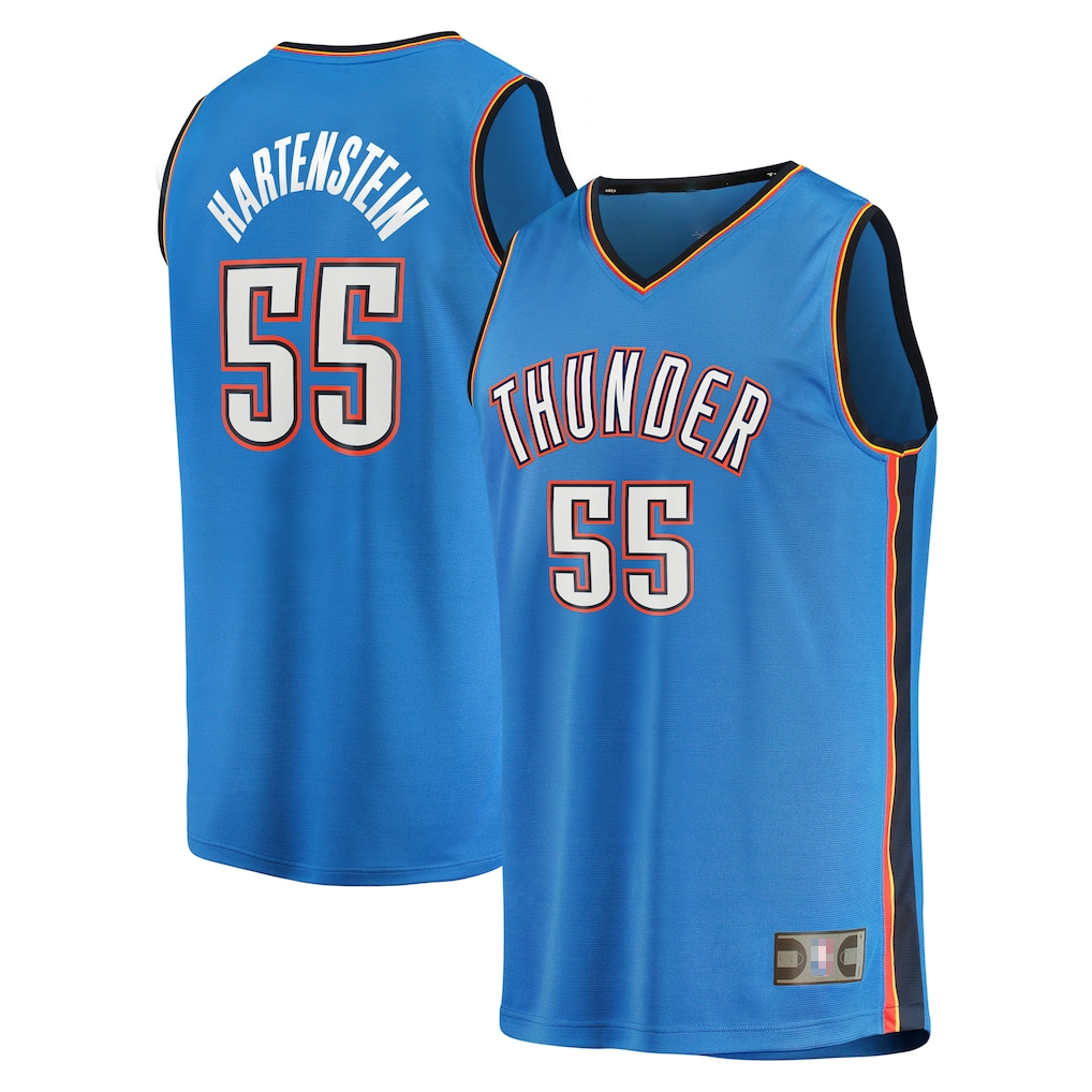 tocy OC.Thunder #55 Isaiah Hartenstein Blue Fast Break Replica Player Stitched Jerseys - Icon Edition