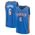 tocy OC.Thunder #6 Jaylin Williams Blue Fast Break Replica Player Stitched Jerseys - Icon Edition