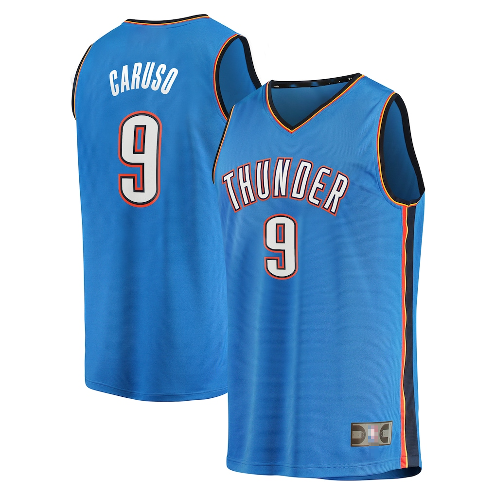 tocy OC.Thunder #9 Alex Caruso Blue Fast Break Replica Player Stitched Jerseys - Icon Edition