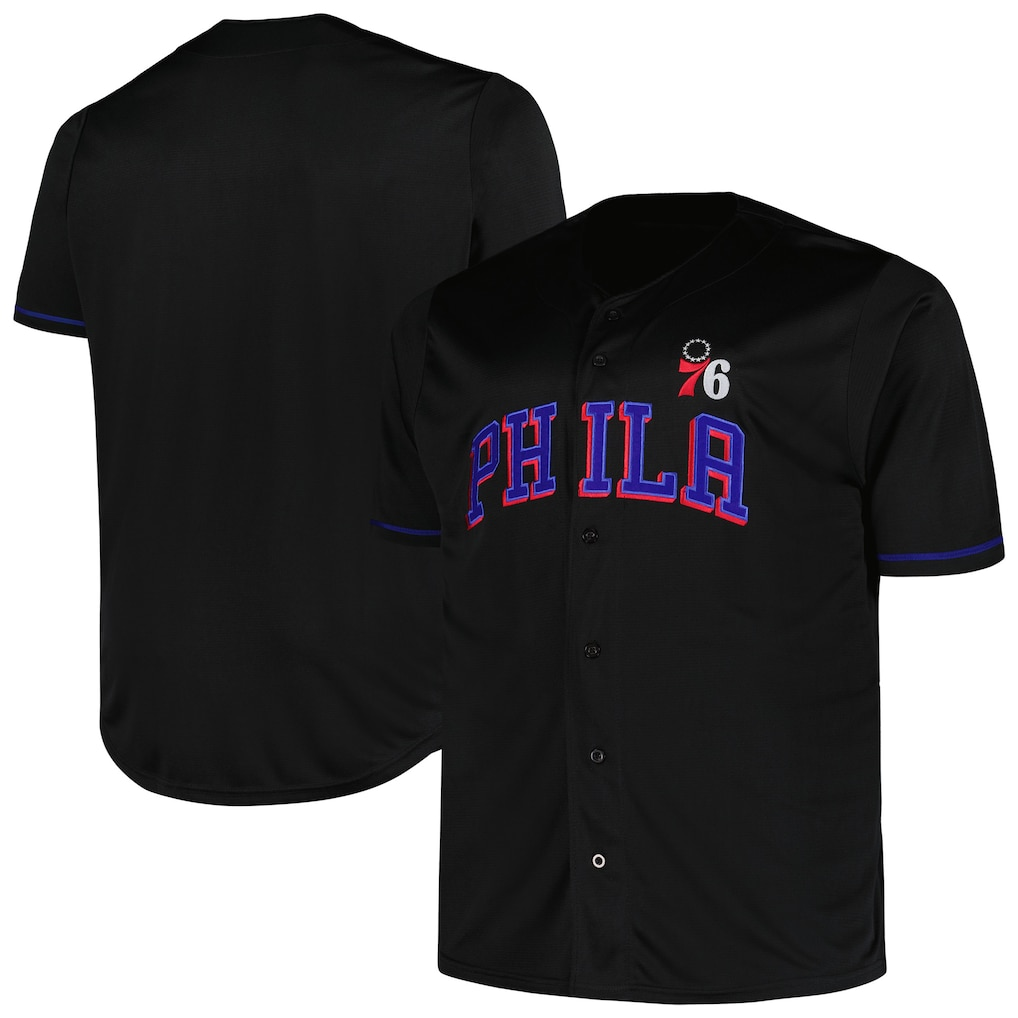 tocy P.76ers Profile Black Big & Tall Pop Jerseys