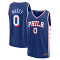 tocy P.76ers #0 Tyrese Maxey  Royal Fast Break Replica Jerseys - Icon Edition
