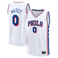 tocy P.76ers #0 Tyrese Maxey White Fast Break Replica Player Jerseys - Association Edition