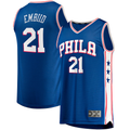 tocy P.76ers #21 Joel Embiid  Royal Big & Tall Fast Break Player Jerseys - Icon Edition