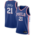 tocy P.76ers #21 Joel Embiid Royal Swingman Jerseys - Icon Edition
