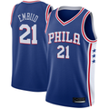 tocy P.76ers #21 Joel Embiid Royal Swingman Jerseys - Icon Edition