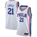 tocy P.76ers #21 Joel Embiid White Swingman Jerseys - Association Edition