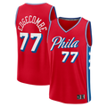 tocy P.76ers #77 VJ Edgecombe Red Fast Break Replica Player Jerseys - Statement Edition
