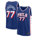tocy P.76ers #77 VJ Edgecombe  Royal Fast Break Jerseys - Icon Edition