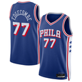 tocy P.76ers #77 VJ Edgecombe Royal Swingman Jerseys - Icon Edition