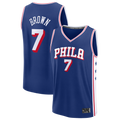 tocy P.76ers #7 Jaylen Brown Fanatics Royal Fast Break JerseyS - Icon Edition