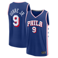 tocy P.76ers #9 Kelly Oubre Jr.  Blue Fast Break Jerseys - Icon Edition