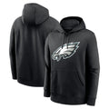 Tocy P.Eagles Black LOGO Pullover Hoodies Home Game Stitched Jerseys