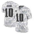 Tocy P.Eagles #10 Braden Mann Player Arctic Camo Salute to Service Limited Game Stitched Jerseys