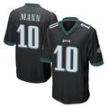 Tocy P.Eagles #10 Braden Mann Player Black Home Game Stitched Jerseys
