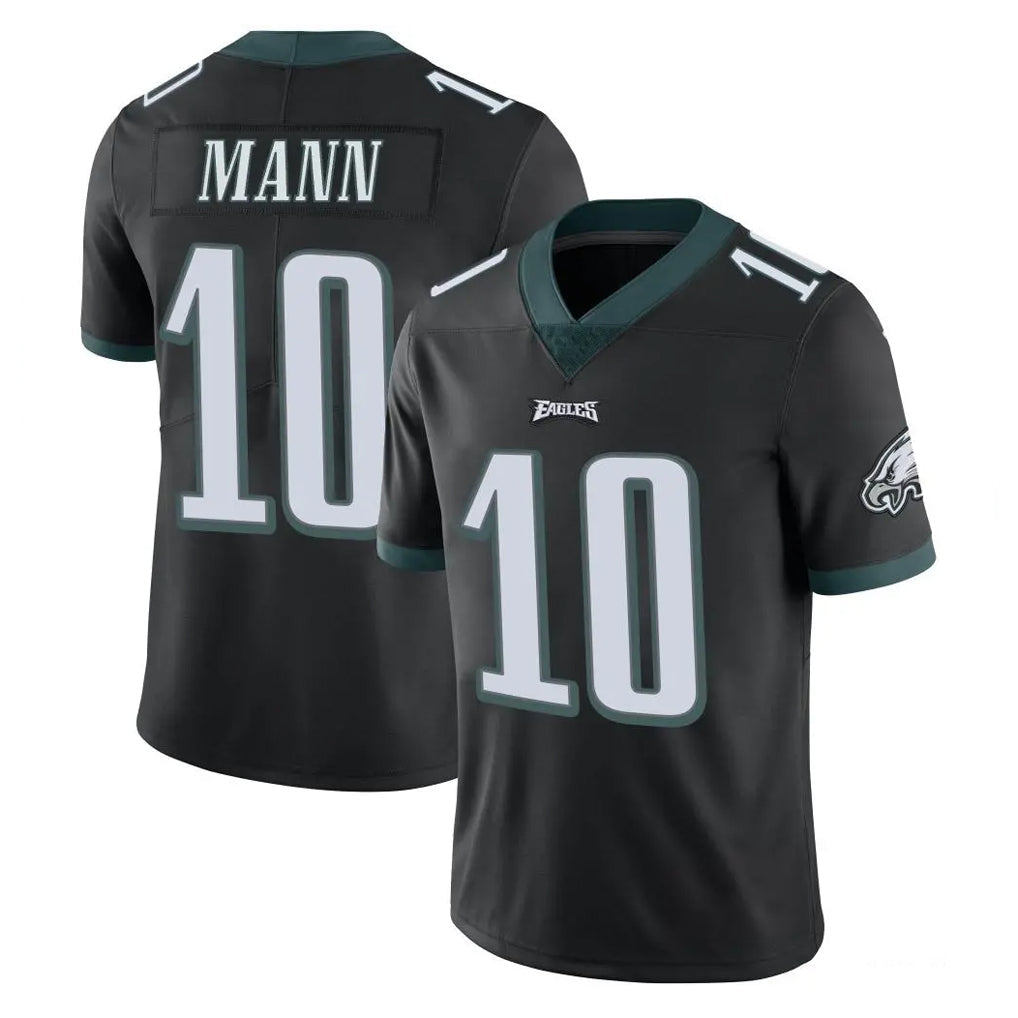Tocy P.Eagles #10 Braden Mann Player Black Limited Vapor Untouchable Home Game Stitched Jerseys