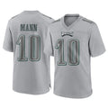 Tocy P.Eagles #10 Braden Mann Player Gray Atmosphere Fashion Home Game Stitched Jerseys