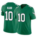 Tocy P.Eagles #10 Braden Mann Player Green Kelly Alternate Vapor F.U.S.E. Home Game Stitched Jerseys