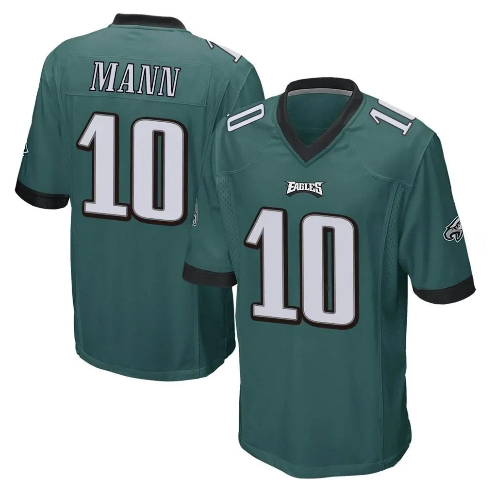 Tocy P.Eagles #10 Braden Mann Player Team Color Green Home Game Stitched Jerseys