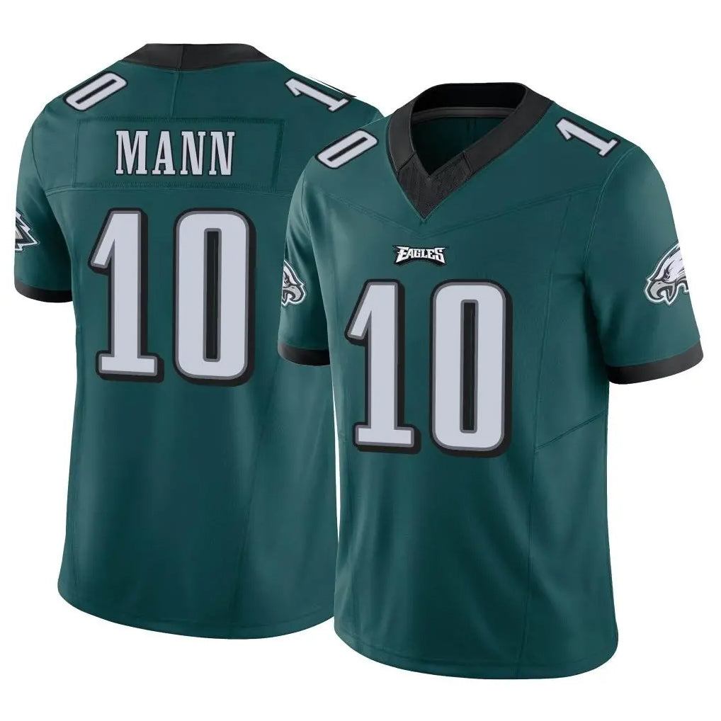Tocy P.Eagles #10 Braden Mann Player Team Color Green Limited Vapor F.U.S.E. Home Game Stitched Jerseys