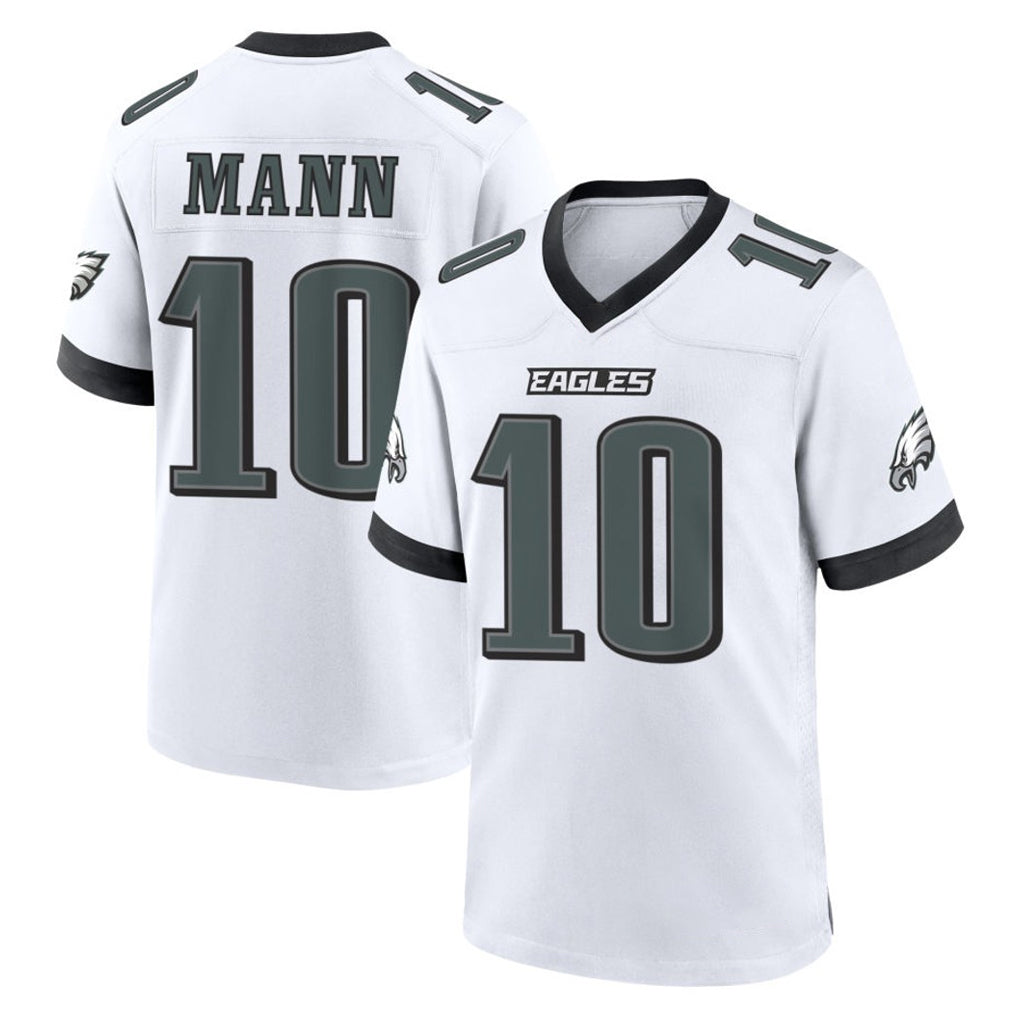 Tocy P.Eagles #10 Braden Mann Player White Game Home Stitched Jerseys