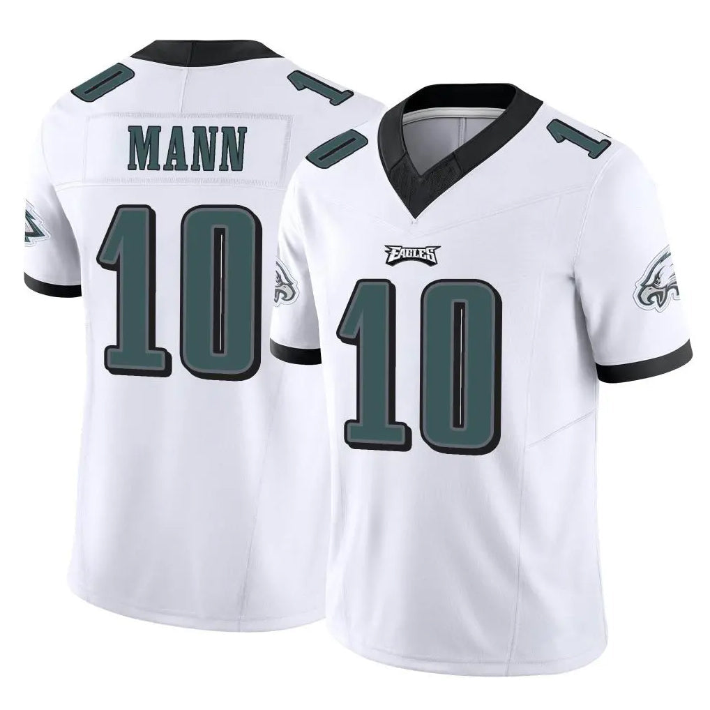 Tocy P.Eagles #10 Braden Mann Player White Limited Vapor F.U.S.E. Home Game Stitched Jerseys