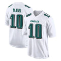 Tocy P.Eagles #10 Braden Mann Player White Tundra Fashion Home Game Stitched Jerseys