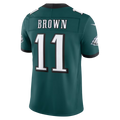 tocy P.Eagles #11 A.J. Brown Midnight Green Team Vapor F.U.S.E. Stitched Limited Jerseys