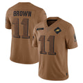 tocy P.Eagles #11 A.J. Brown Player Brown Salute To Service Limited Stitched Jerseys
