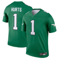 tocy P.Eagles #1 Jalen Hurts Green Alternate Legend Player Stitched American Stitched Jerseys