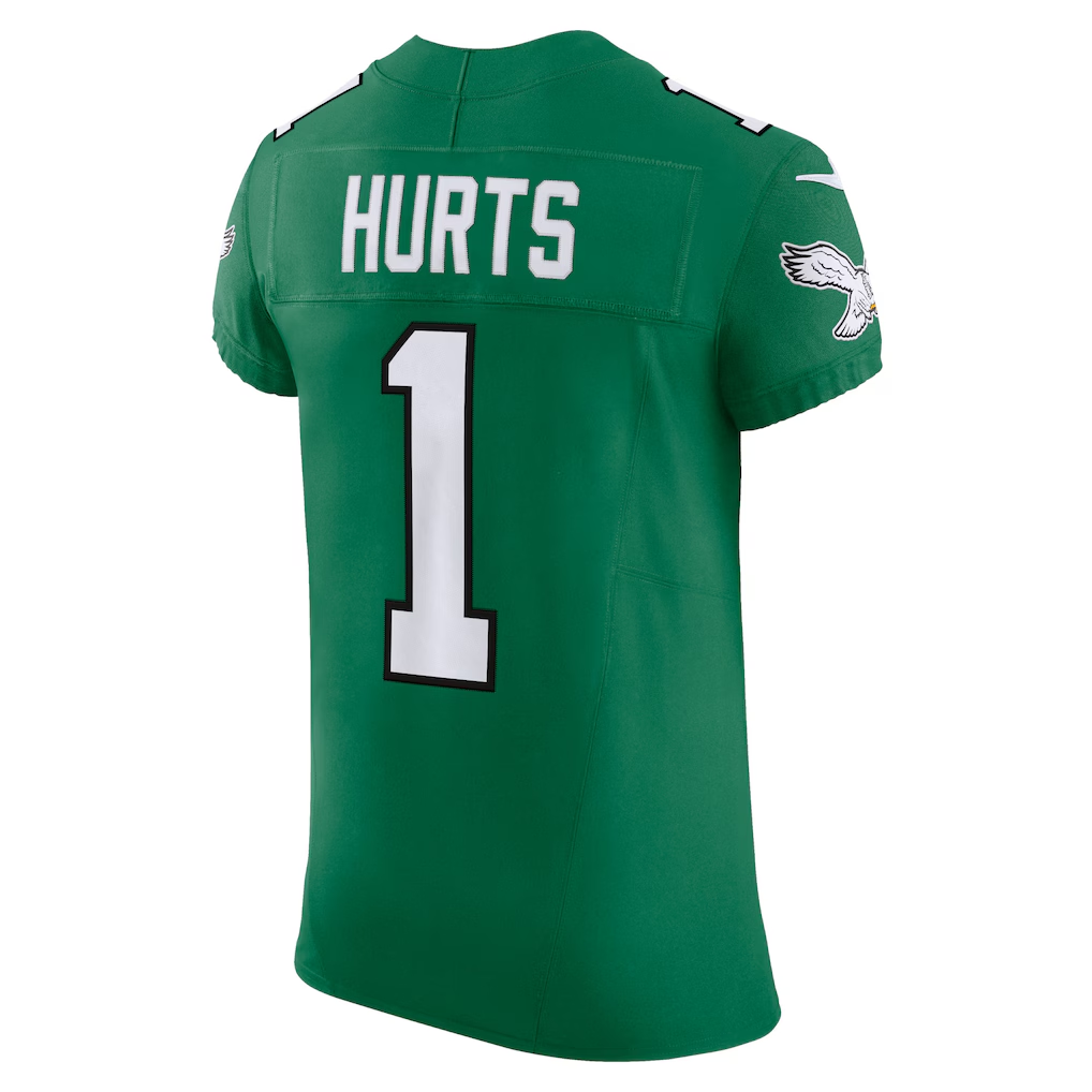 tocy P.Eagles #1 Jalen Hurts Kelly Green Alternate Vapor F.U.S.E. Elite Stitched Jerseys