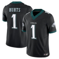 tocy P.Eagles #1 Jalen Hurts Player Black Vapor F.U.S.E. Limited Stitched Jerseys