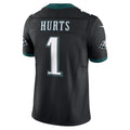 tocy P.Eagles #1 Jalen Hurts Player Limited Black Vapor F.U.S.E. Stitched Jerseys