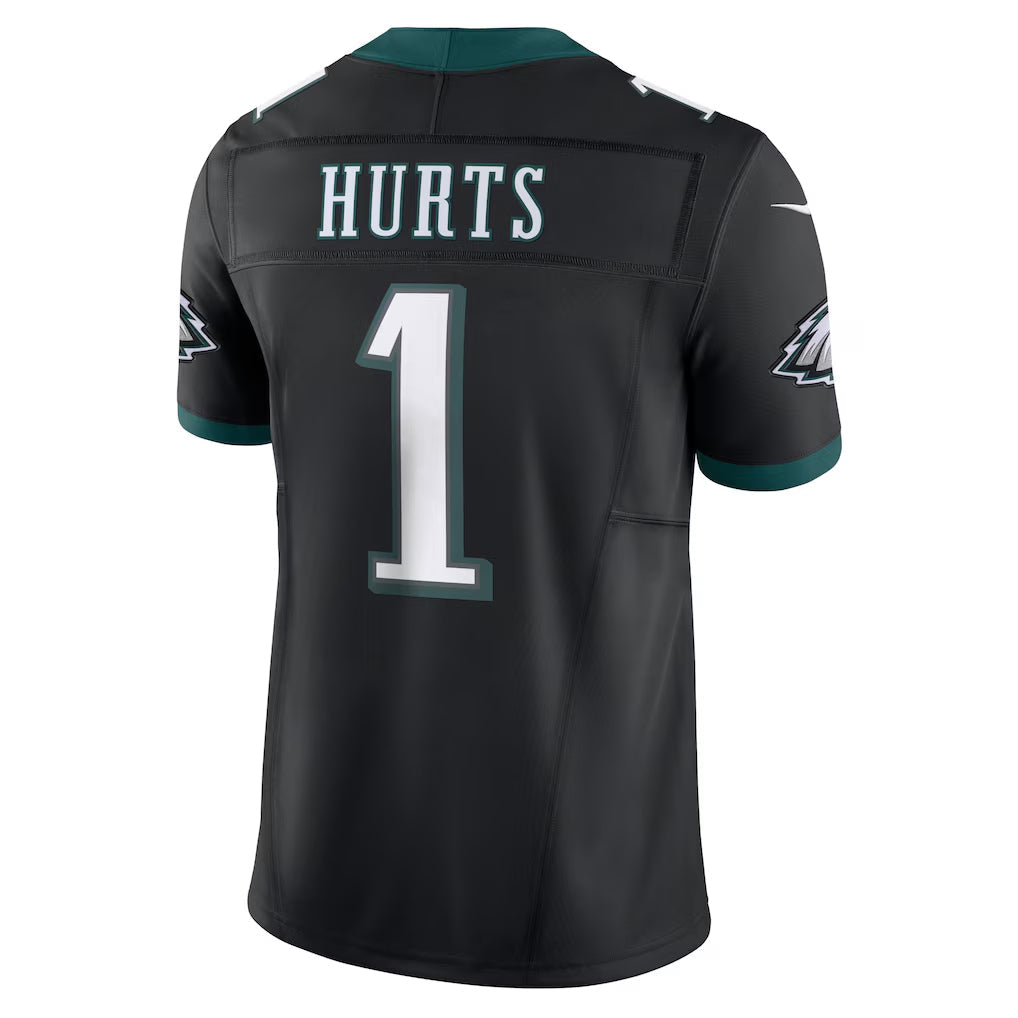 tocy P.Eagles #1 Jalen Hurts Player Limited Black Vapor F.U.S.E. Stitched Jerseys