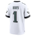 tocy P.Eagles #1 Jalen Hurts Player White Home Game Stitched Jerseys