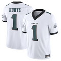 tocy P.Eagles #1 Jalen Hurts Player White Vapor F.U.S.E. Limited Stitched Jerseys