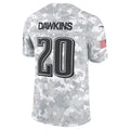 tocy P.Eagles #20 Brian Dawkins Arctic Camo 2024 Salute to Service Retired Player Limited Stitched Jerseys