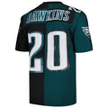 tocy P.Eagles #20 Brian Dawkins Mitchell & Ness Midnight Green-Black Split Legacy Replica Stitched Jerseys