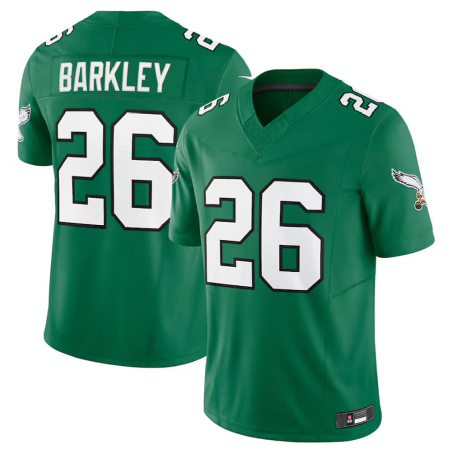 tocy P.Eagles #26 Saquon Barkley Green Alternate Vapor F.U.S.E. Limited Jersey -Stitched American Stitched Jerseys