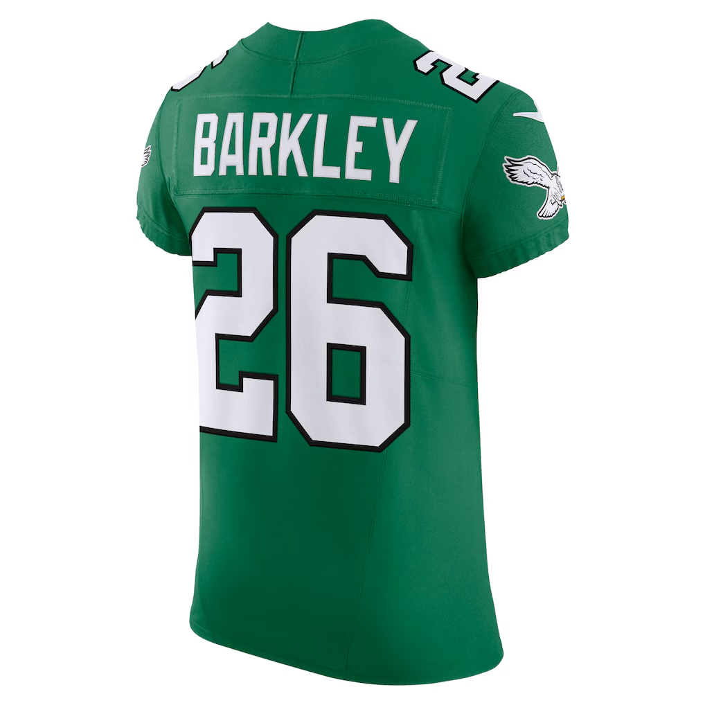 tocy P.Eagles #26 Saquon Barkley Kelly Green Alternate Vapor F.U.S.E. Elite Stitched Jerseys