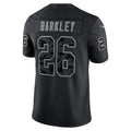 tocy P.Eagles #26 Saquon Barkley Player Black REFLECTIVE Limited Stitched Jerseys