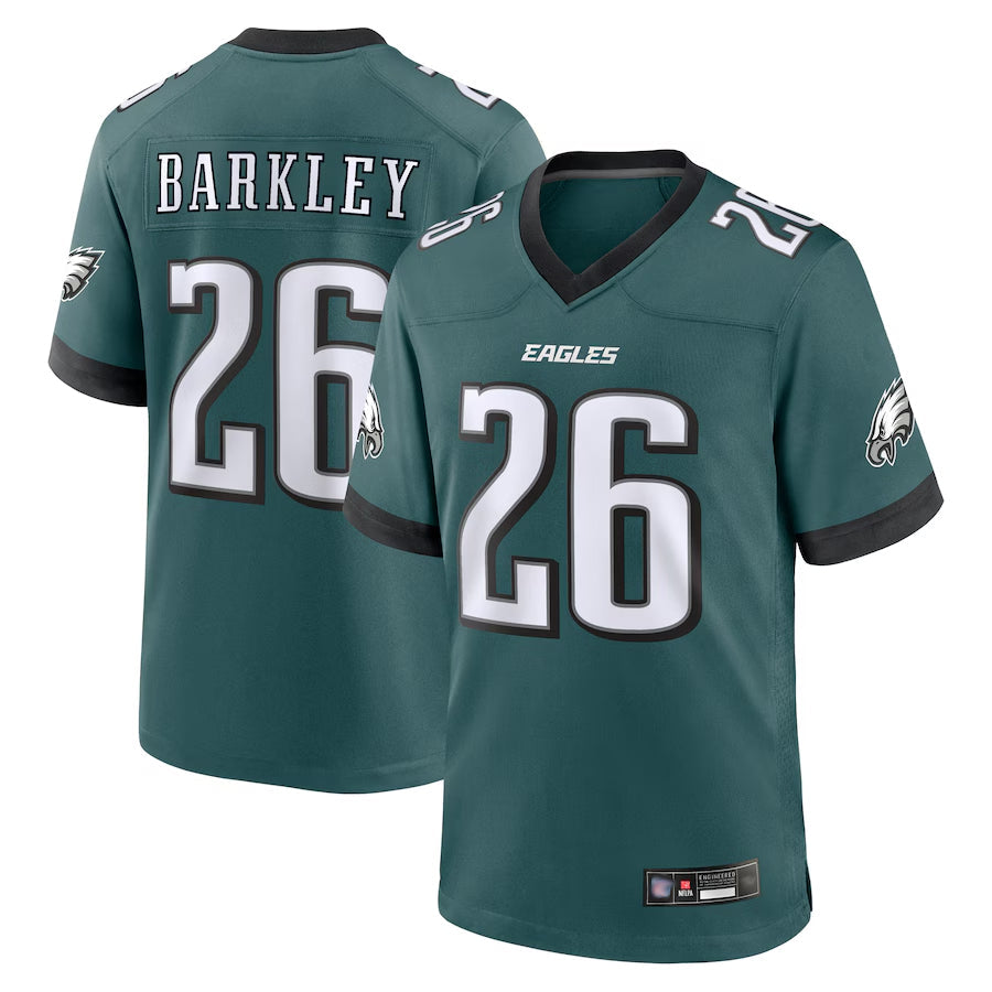 tocy P.Eagles #26 Saquon Barkley Player Midnight Green Game Stitched Jerseys