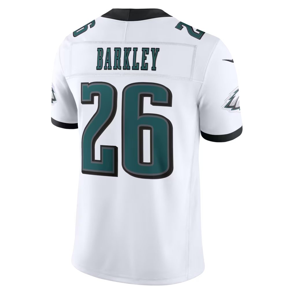 tocy P.Eagles #26 Saquon Barkley White Vapor F.U.S.E. Stitched Limited Jerseys