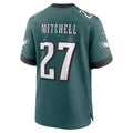 tocy P.Eagles #27 Quinyon Mitchell Midnight Green Team Game Stitched Jerseys