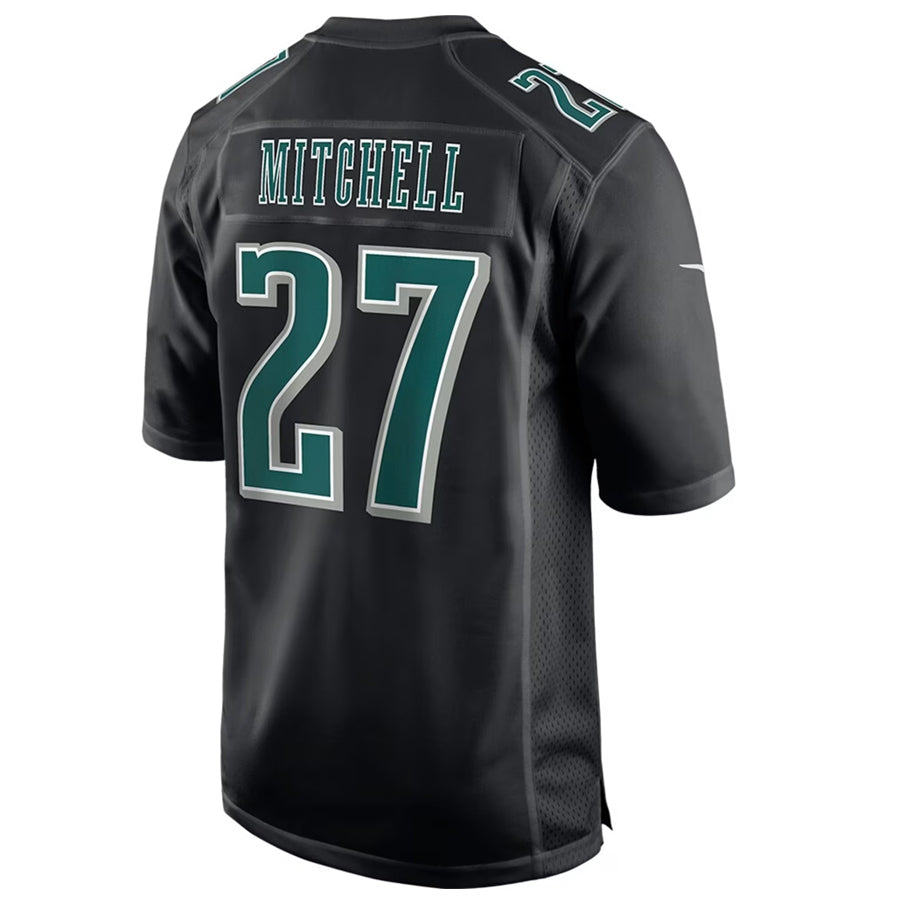 tocy P.Eagles #27 Quinyon Mitchell Player Black Fashion Game Stitched Jerseys