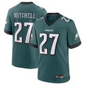 tocy P.Eagles #27 Quinyon Mitchell Player Midnight Green Replica Game Stitched Jerseys