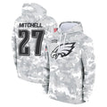 tocy P.Eagles #27 Quinyon Mitchell Player Military Hoodie Arctic Camo Salute To Service Stitched Jerseys