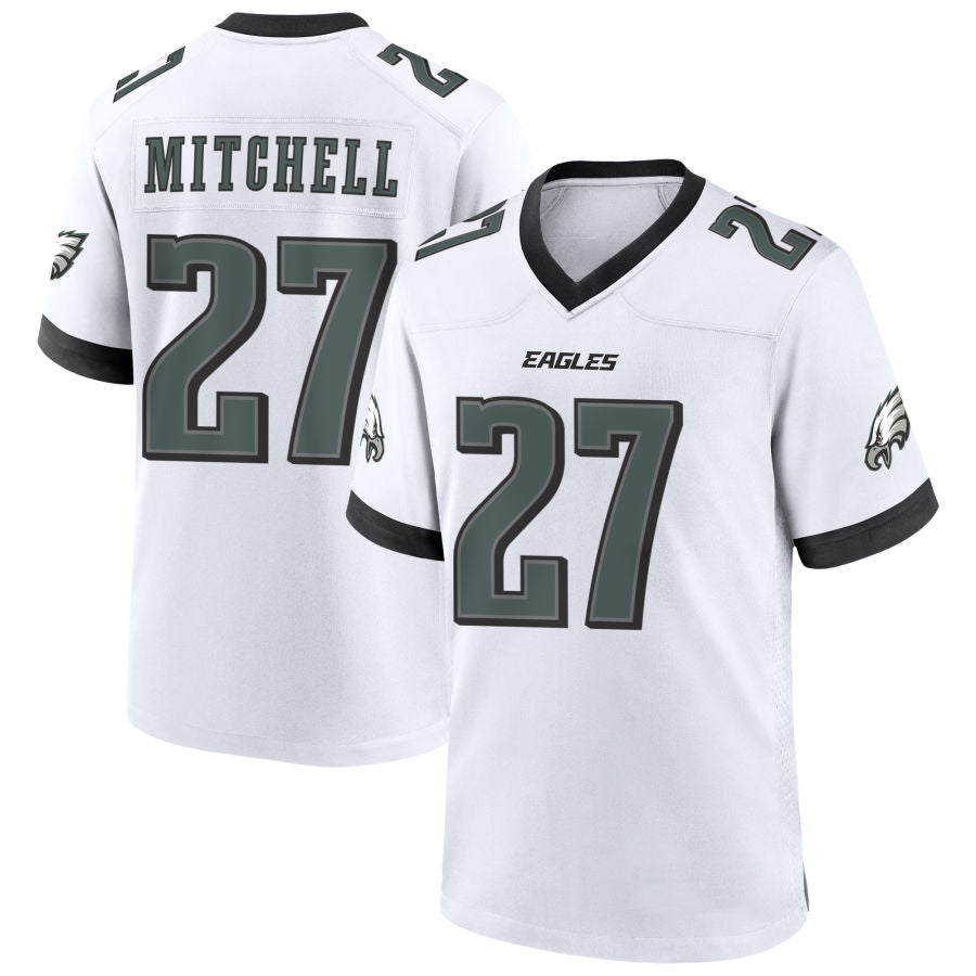 tocy P.Eagles #27 Quinyon Mitchell Player White Home Game Stitched Jerseys