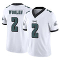 Tocy P.Eagles #2 Riq Woolen Player White Limited Vapor F.U.S.E. Home Game Stitched Jerseys